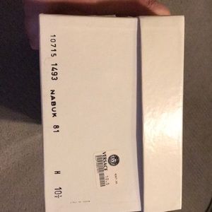 Blue suede Versace shoes  - original dust bag,box